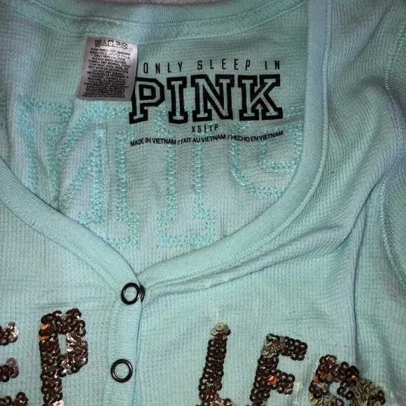 PINK Victoria’s Secret winter thermal long sleeve onesie with butt flap - Picture 9 of 9